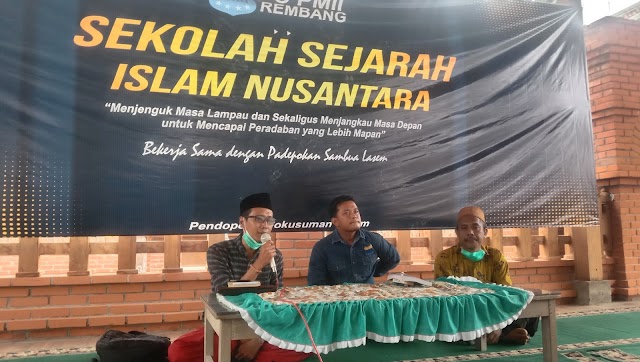 Perdana, PC PMII Rembang Melaksanakan Sekolah Sejarah Islam Nusantara