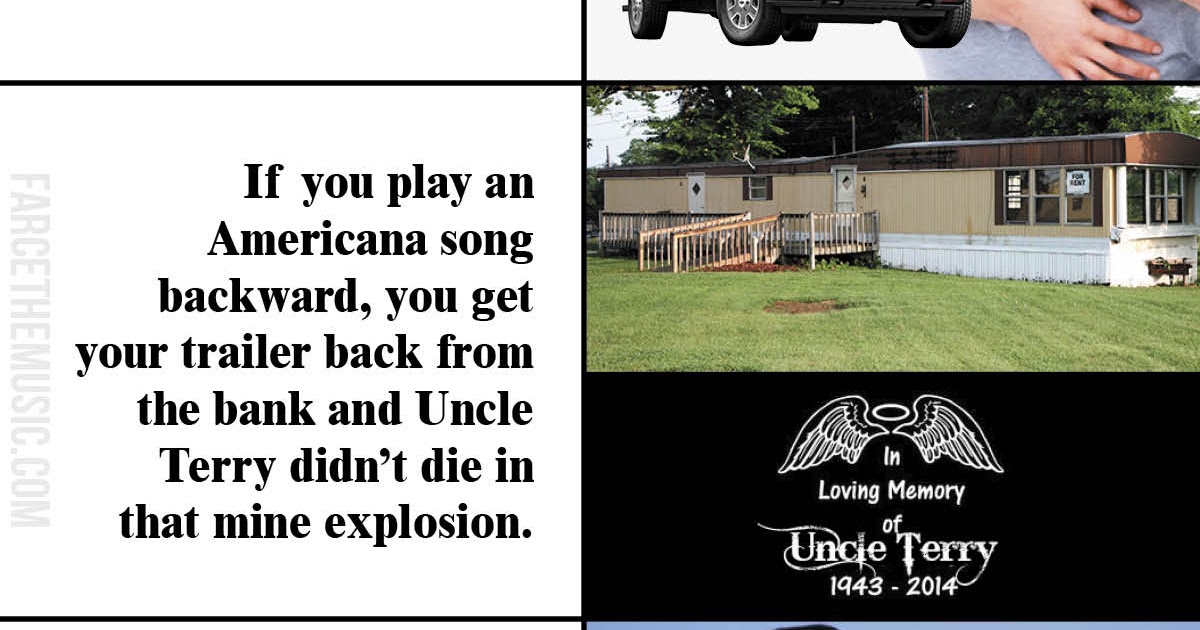 Farce the Music Country Songs Backward