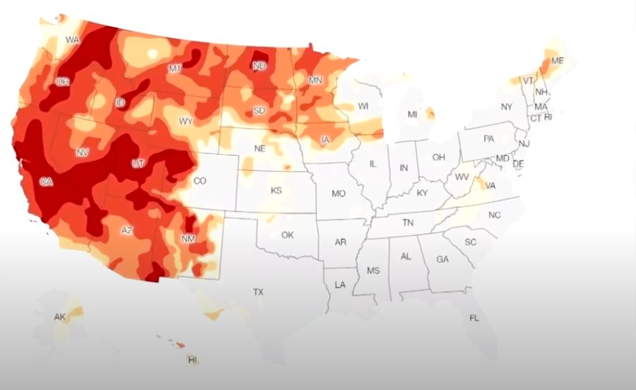 미국 서부 가뭄 근황 - 짤티비