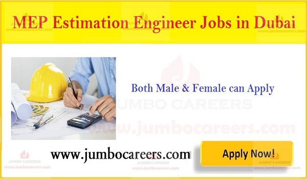 MEP Estimation Engineer Jobs in Dubai
