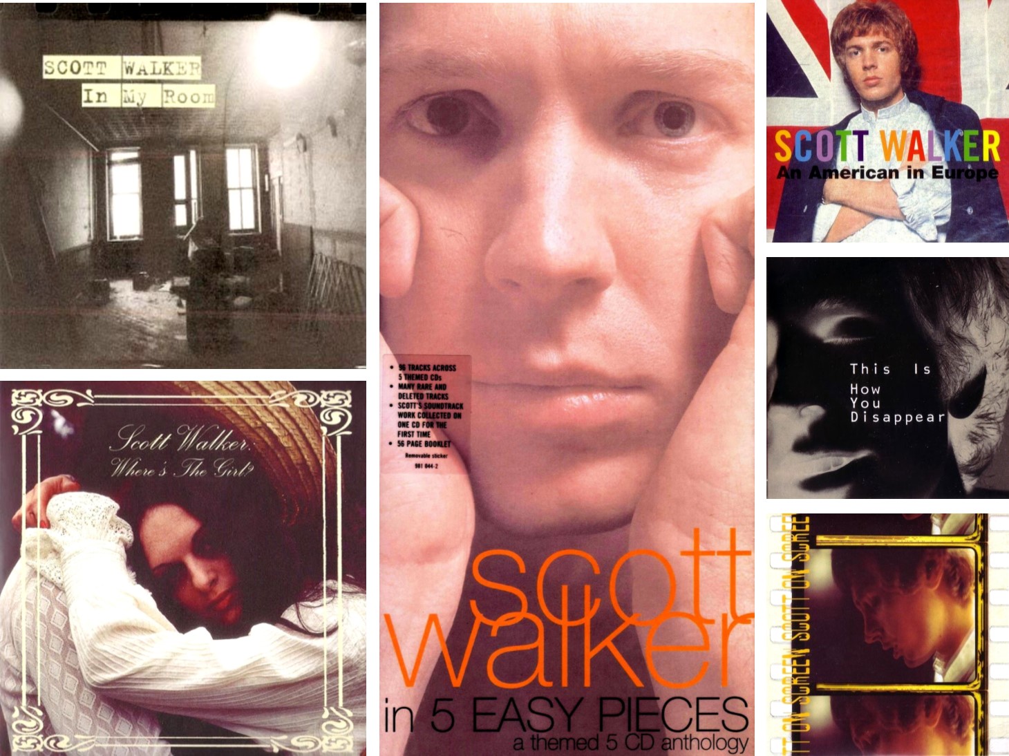 Butterboy Scott Walker In Five Easy Pieces, A Themed Five CD Anthology [2003] (5 x CD's)