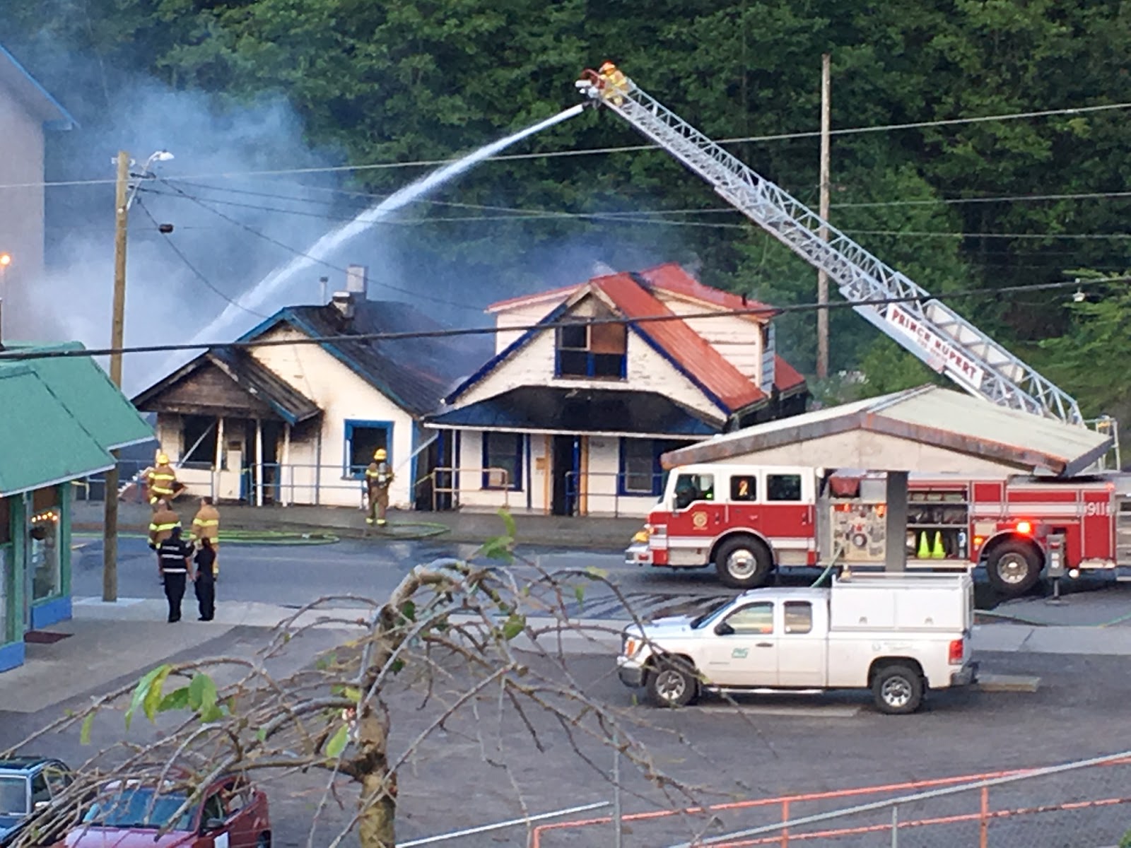 North Coast Review Prince Rupert Fire Rescue on scene of Third Avenue