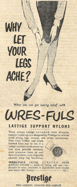 vintage 1950s stocking ad