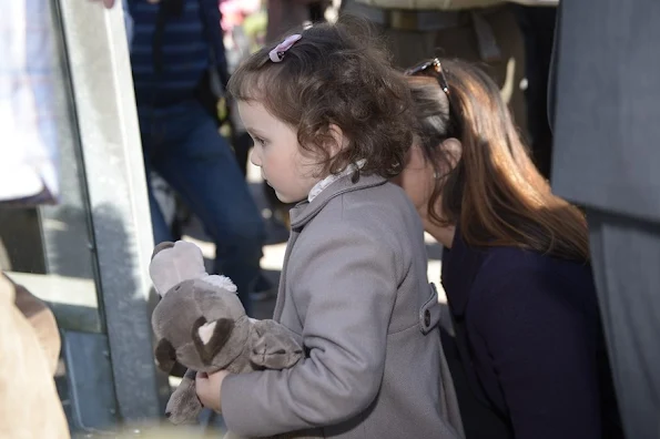 Princess Marie of Denmark and Prince Joachim of Denmark and Prince Henrik of Denmark and Princess Athena of Denmark visited Aalborg Zoo in Aalborg, Denmark.