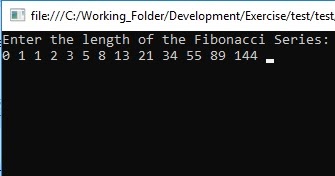 Write a program to print Fibonacci series in c#.