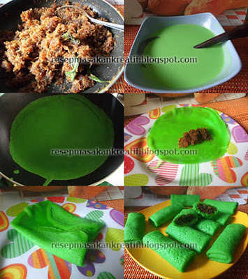  resep dadar gulung merupakan ciri khas dari makanan ringan cantik berair tradisional dengan isi kelapa parut Resep Dadar Gulung Isi Kelapa Kulit Tanpa Telur
