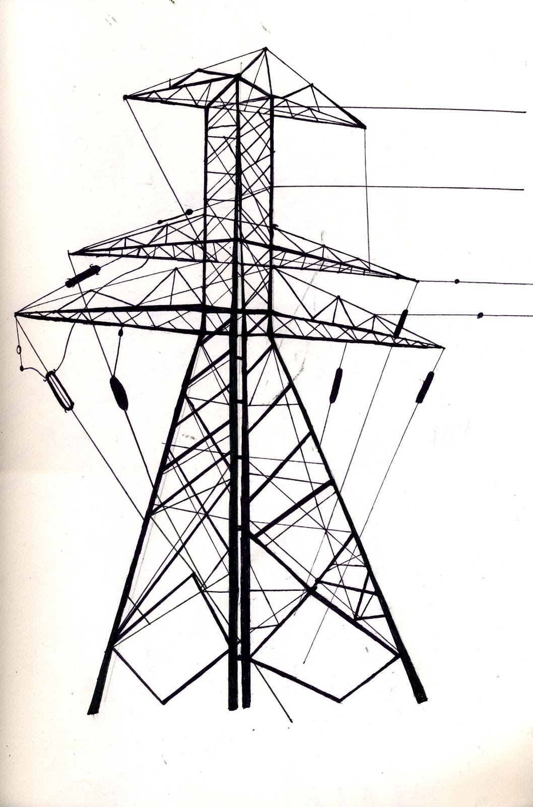 Drawings: Electric Pole