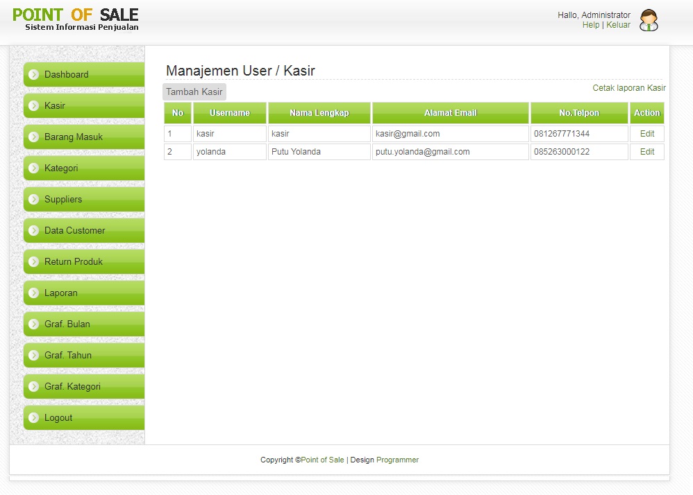 Source Code Penjualan Barang Point Of Sales Berbasis Web Source Code