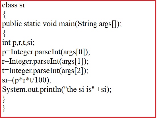 Java Program Find the Simple Interest(SI) | Total Technology