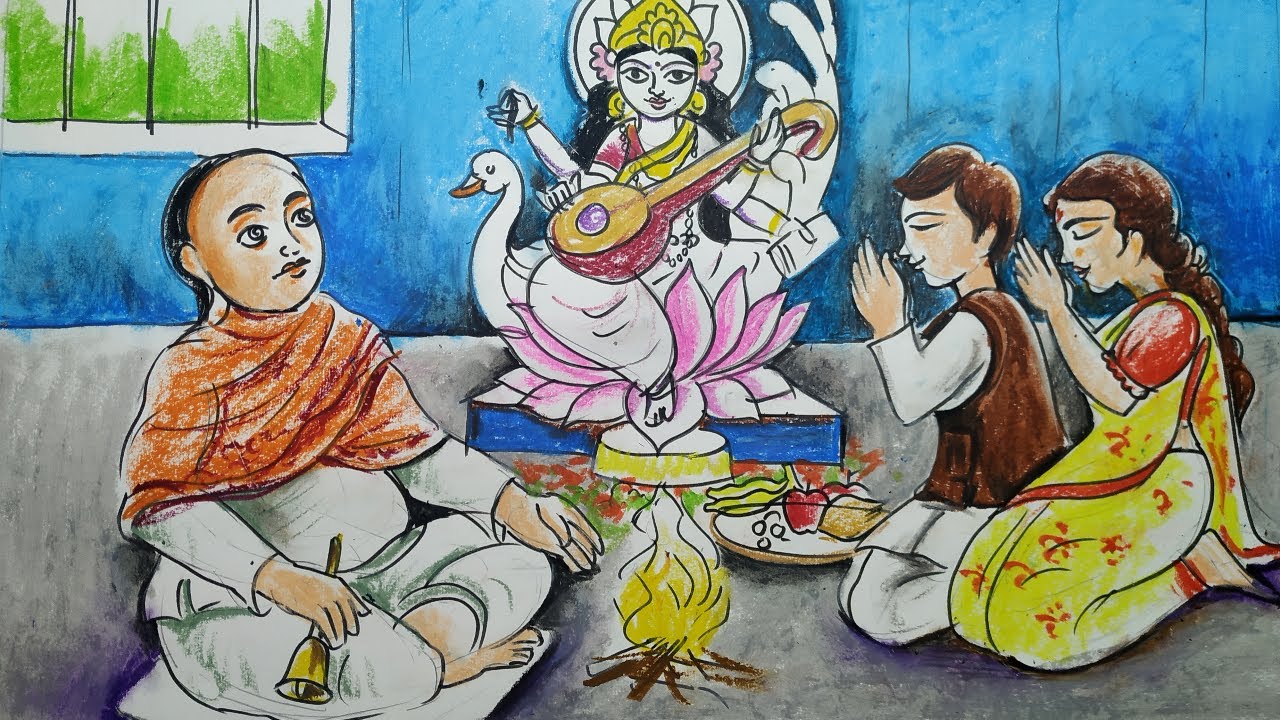 Importance of saraswati puja in english picture