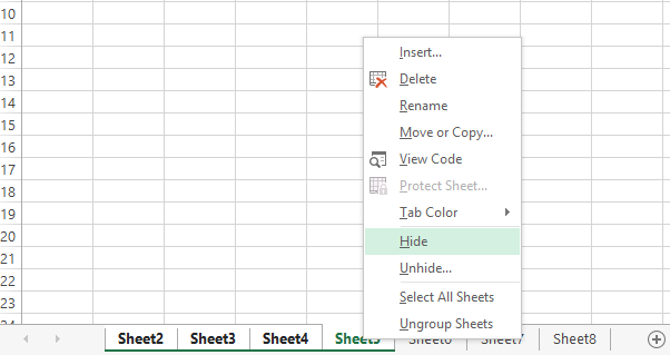 excel vba solutions hide and unhide worksheets using vba