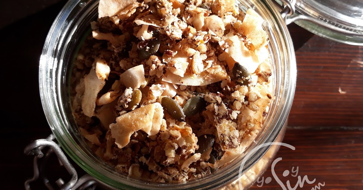 GRANOLA con trigo sarraceno sin gluten, sin maíz, sin avena, sin azúcar