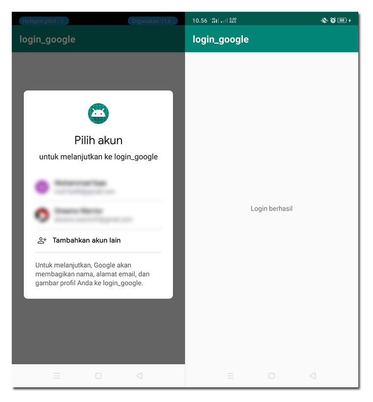 Cara authentication akun google