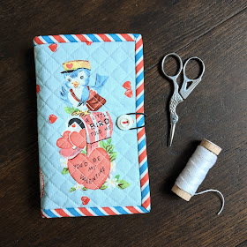 Tinkandstitch Sewing Kit by Heidi Staples of Fabric Mutt featuring Love Letters fabric by the Cottage Mama for Riley Blake Designs