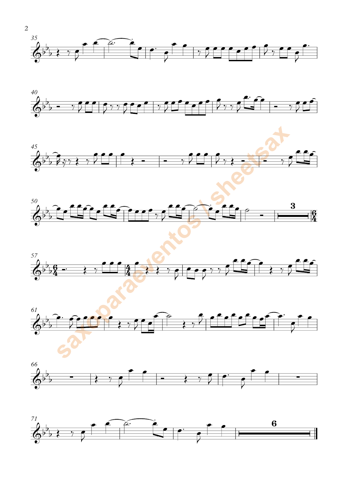 Sheet music of Faded by Alan Walker Free sheet music for sax