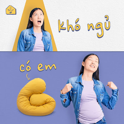 [A159] Mẹ bầu không còn khó ngủ với gối dành cho bà bầu này