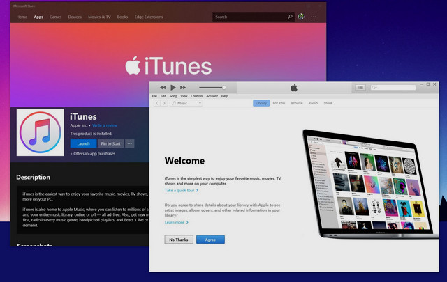 تحميل برنامج iTunes من Apple بدون استخدام متجر ويندوز 10
