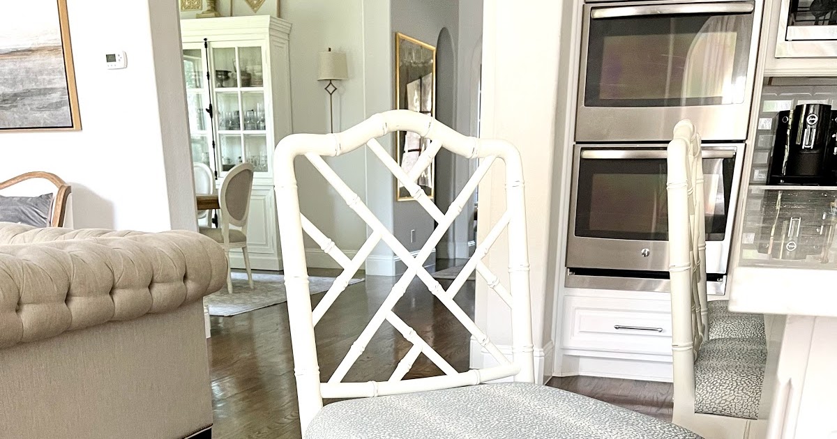 Classic Style Home DIY Recovering Kitchen Stools