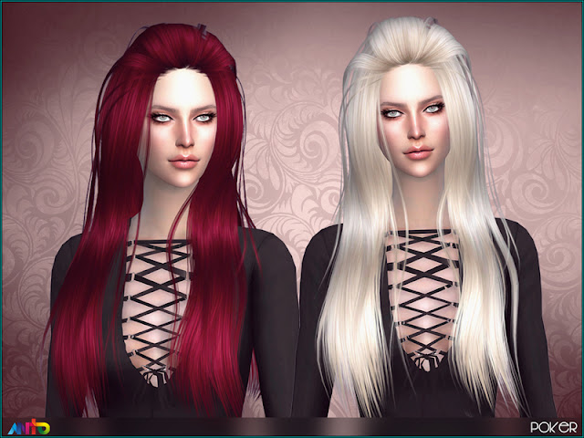 Женские длинные подколотые прически для The Sims 4 со ссылками на скачивание,