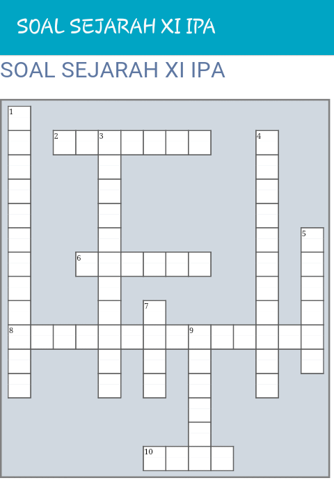 Tts Sejarah Kelas 10 - Dunia Sekolah ID