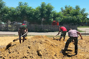Satgas TMMD 112 Bangun Lapangan Volly di Gampong Blang Naleung Mameh