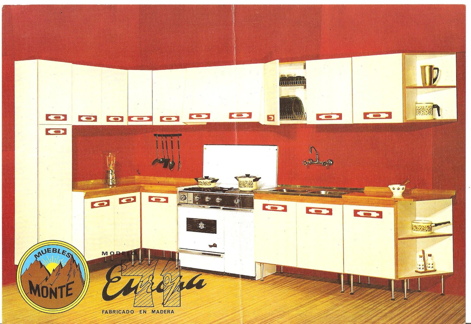 David Vintage: Lámina publicidad Cocinas. Modelo Europa 71.