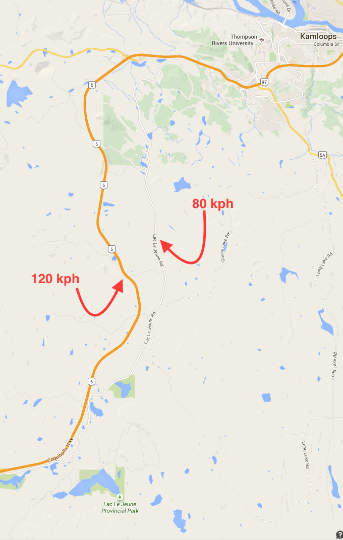 Lac Le Jeune Life In Our Community Your choice of routes to Kamloops