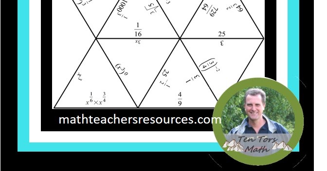 Powers and Exponents Activity ~ TenTors Math Teacher Resources