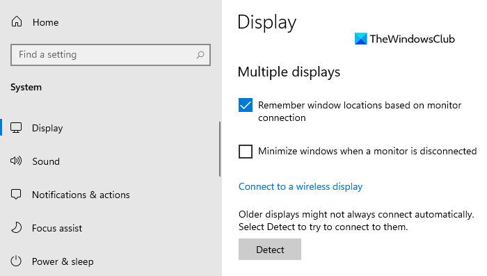 Windows 11에서 모니터 연결이 끊어지면 Windows 최소화 중지