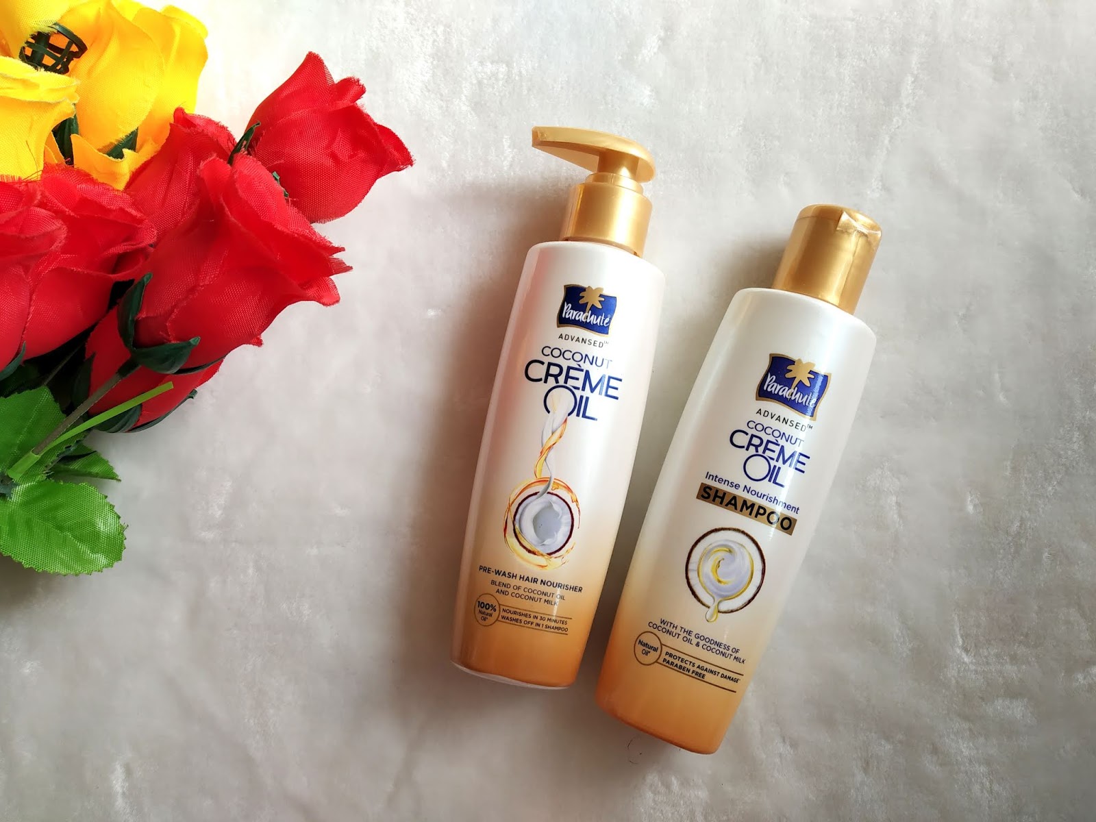 Makeup and beauty !!! REVIEW & DEMO PARACHUTE HAIR NOURISHMENT KIT & SERUM