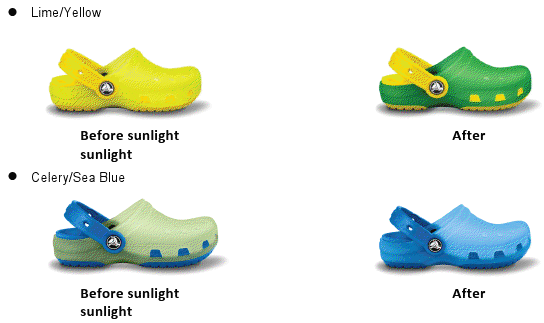 color changing crocs