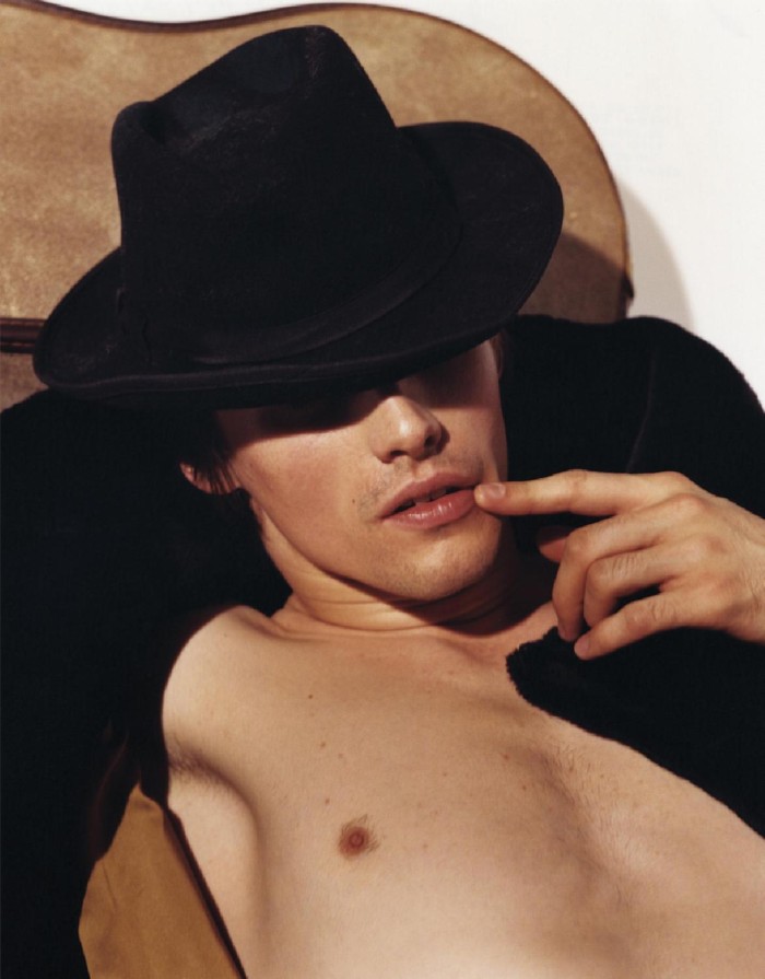Singer actor Reeve Carney is photographed by Bruce Weber and styled by 