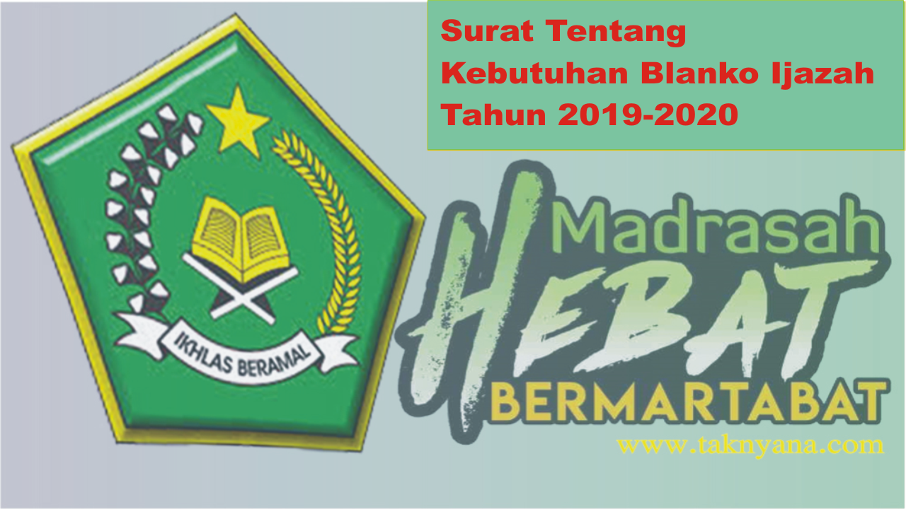 Pendataan Kebutuhan Blangko Ijazah Tp 2019 2020