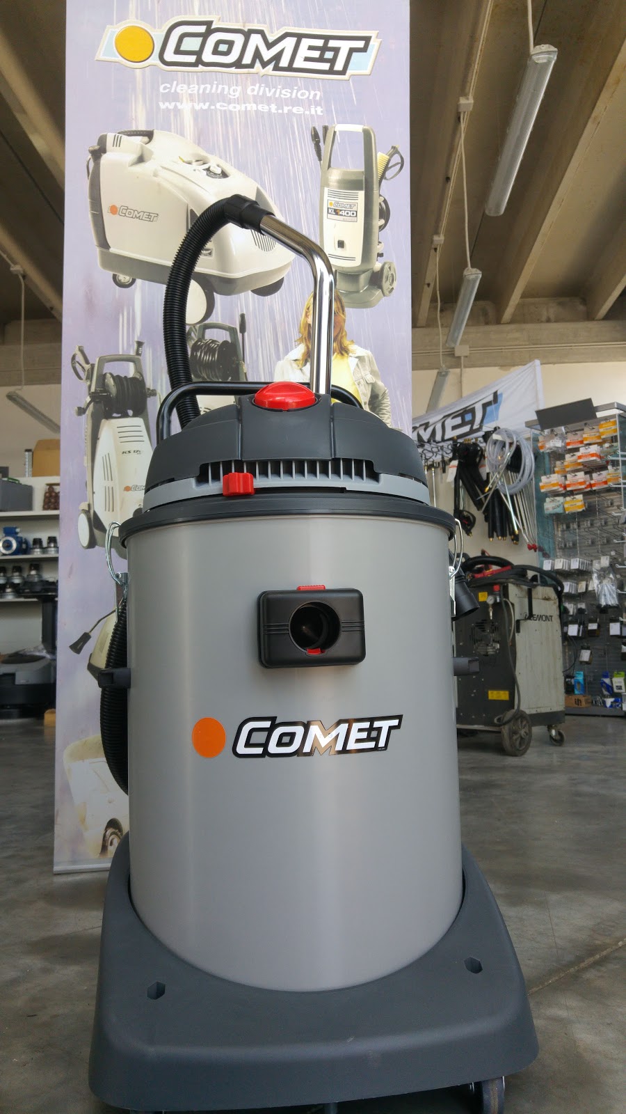 Aspiratore Industriale FERVI 80 LT | 3 Motori | Filtro HEPA | Aspira Liquidi E Polveri - Foto 14