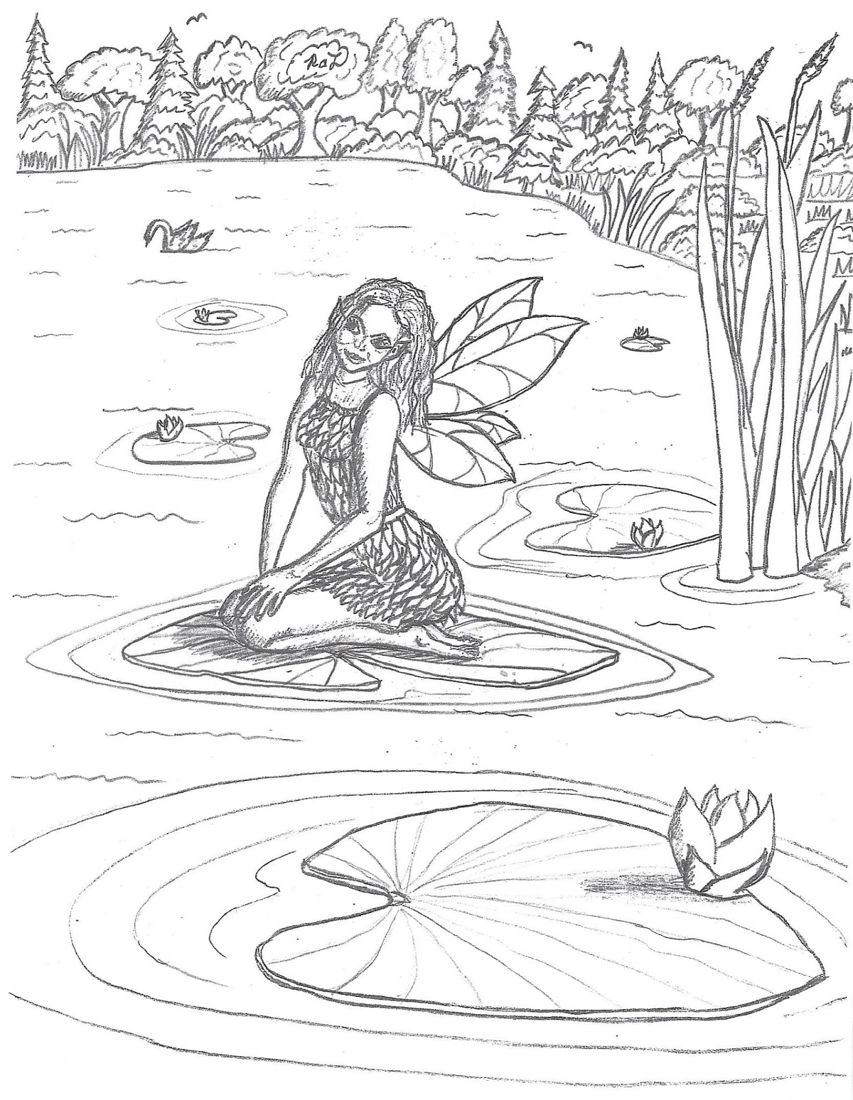 Robin's Great Coloring Pages: Water Fairies coloring pages