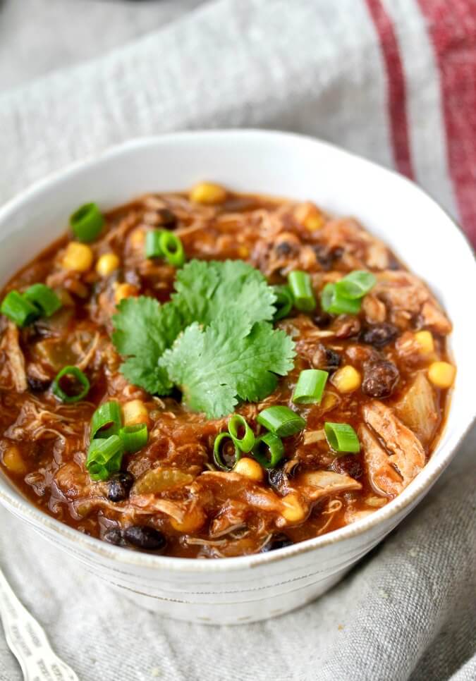 Slow Cooker Chicken and Black Bean Chili Karen's Kitchen Stories