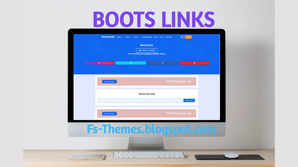 BootsLinks - Bootstrap Safelink Blogger Template