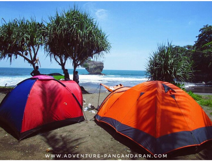 PAKET CAMPING DI PANTAI MADASARI PANGANDARAN GUHA BAU