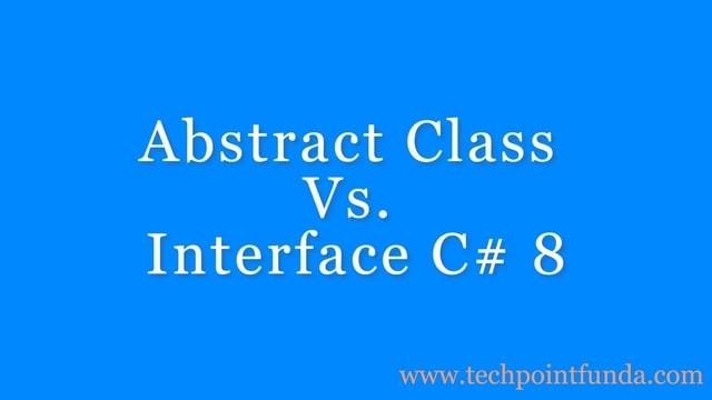 AbstractClass-Vs-Interface