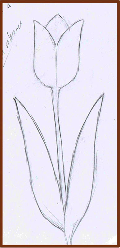 Weekly : Doodles and tuts: How to draw a Tulip: Method 1