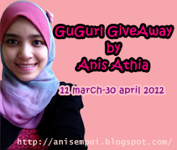 "GuGurl GiveAway by Anis Athia"