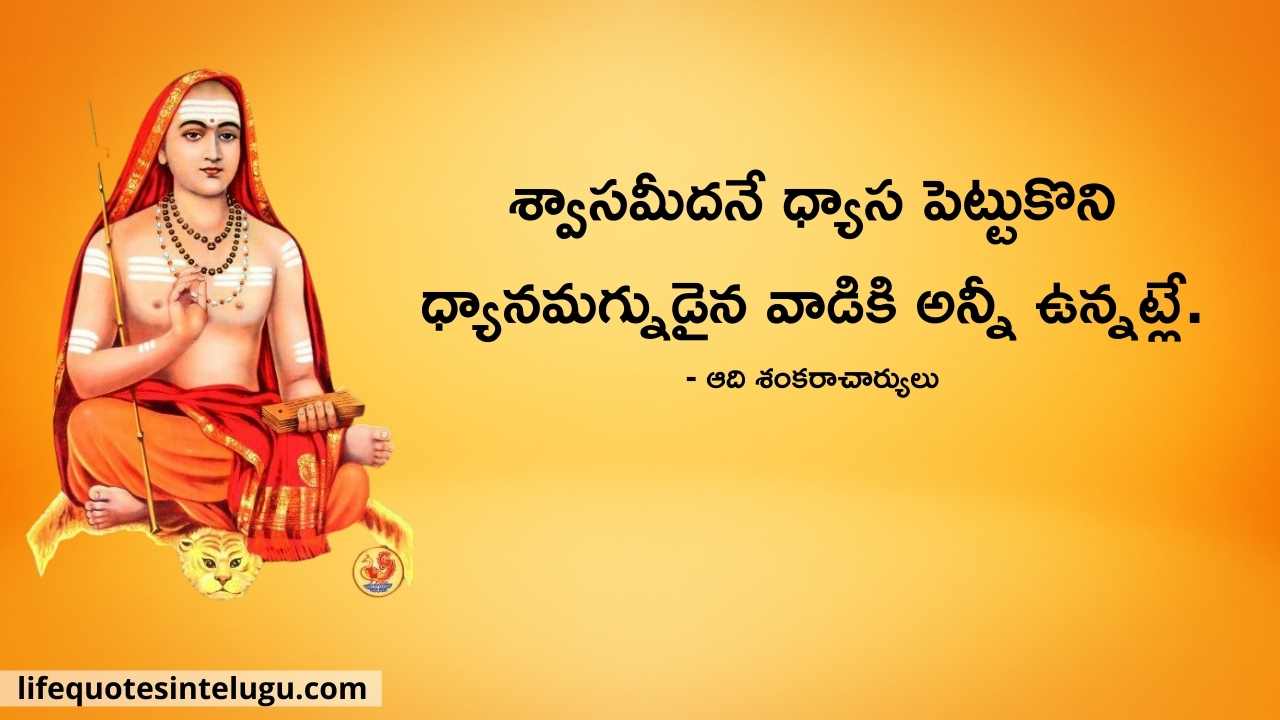Adi Shankaracharya Quotes In Telugu