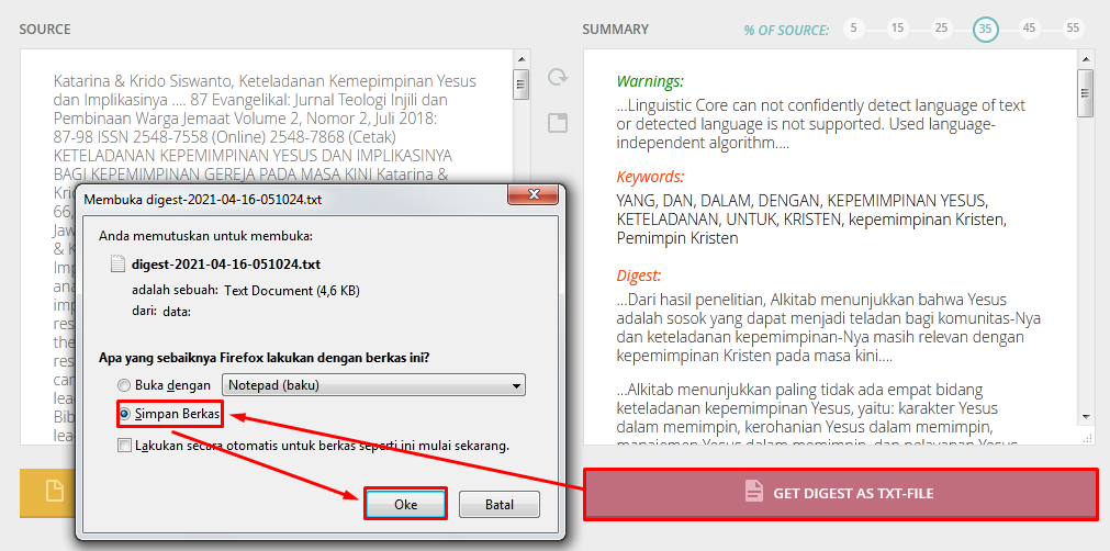 Cara review jurnal otomatis