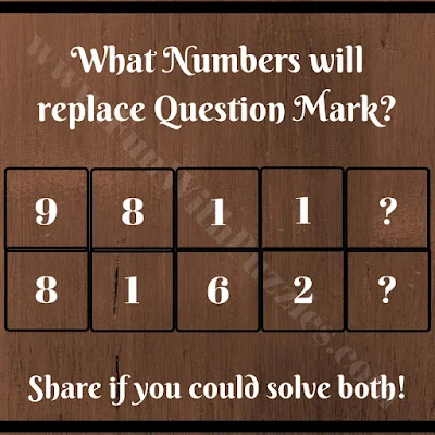 In this Math Brain Teaser, your challenge is to find the missing number which will replace the question mark