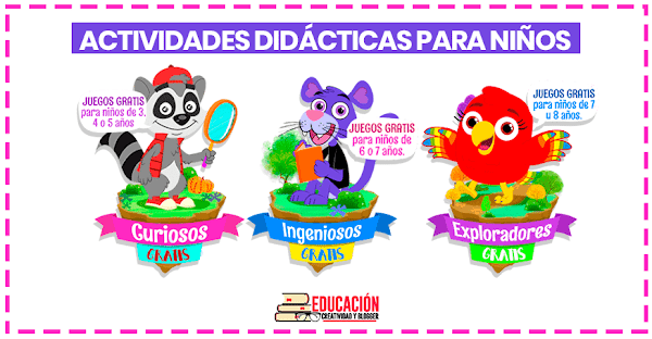 ▷ Juegos didácticos para niños de preescolar y primaria GRATIS ▷ Juegos didácticos para niños de preescolar y primaria GRATIS