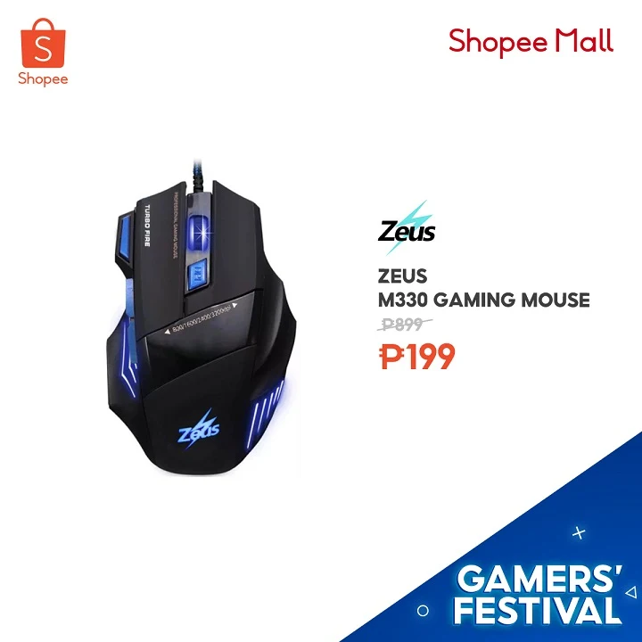 Smooth gaming experience with Zeus M330 Gaming Mouse