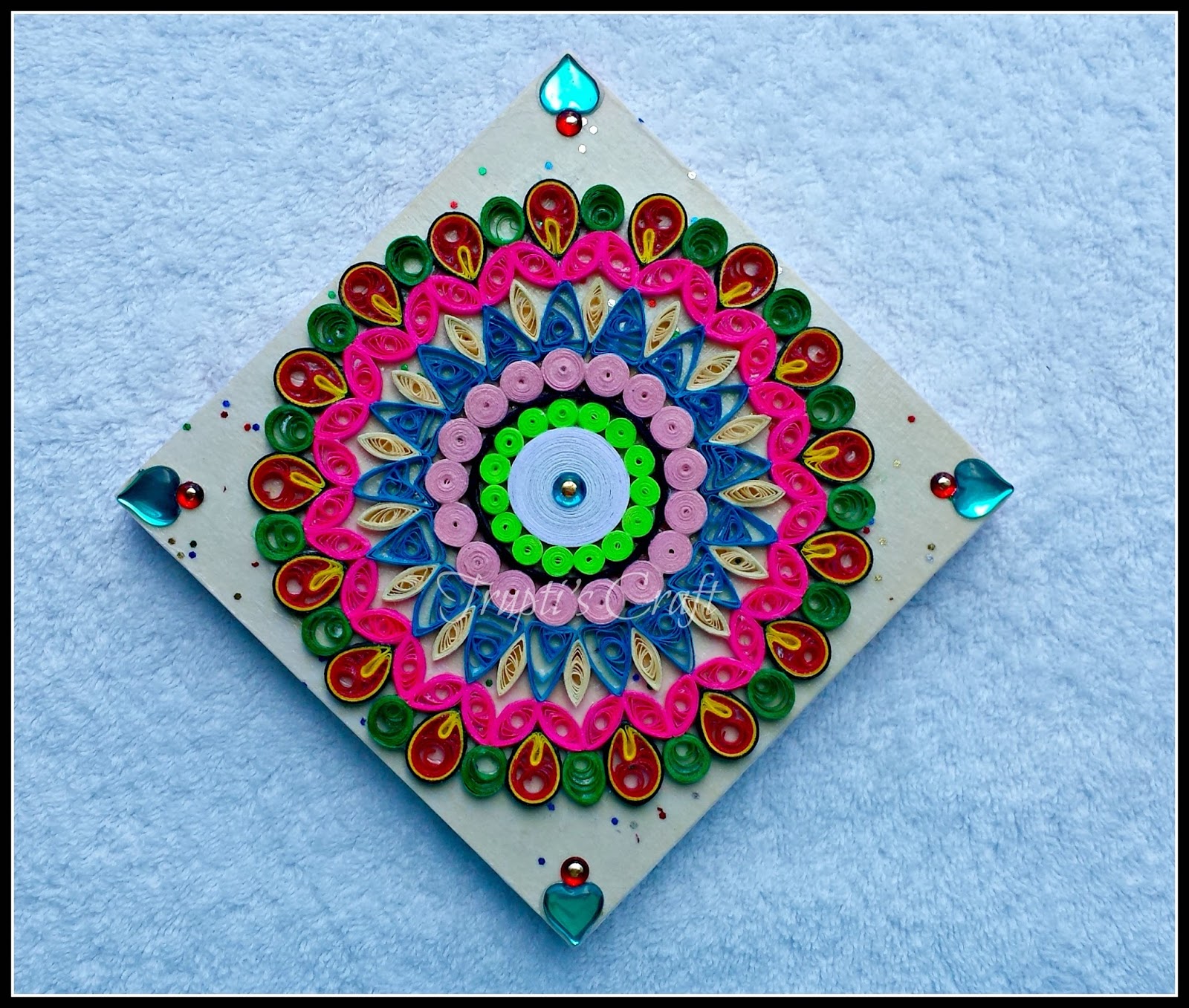 Trupti's Craft Paper Quilling Mandala Wall Frame
