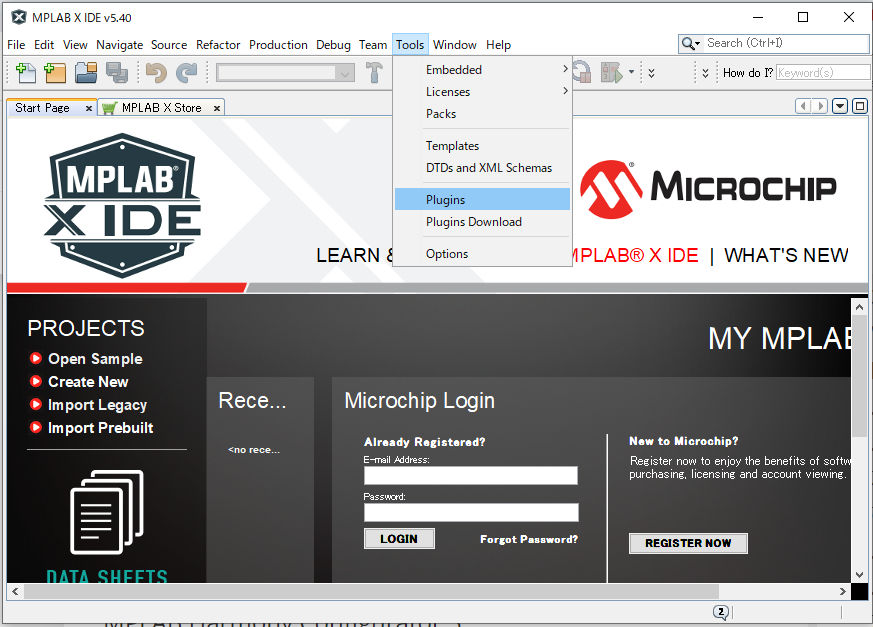 MICROCHIP MPLAB X IDE と MPLAB XC32/32++ Compiler のインストール