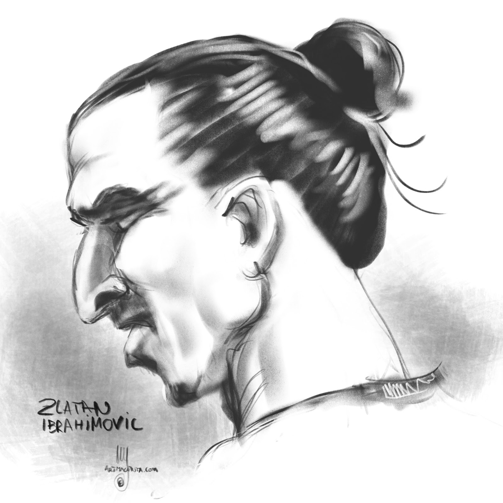 Нарисовать Златана Ибрагимовича