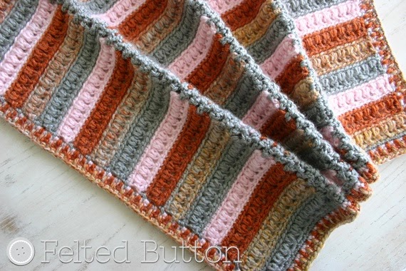 Arlington Blanket Crochet Pattern by Susan Carlson of Felted Button